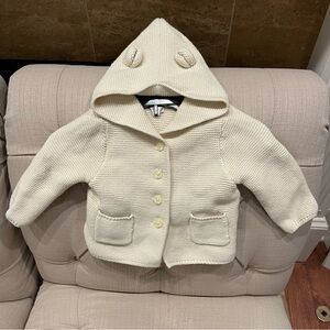 BC: Jolie Davis Hooded Cardigan Sweater Hooded Knit Sz 12-18 Months